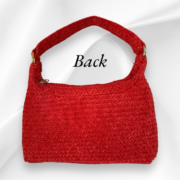 ORVIS CHRISTMAS RED HOBO BAG - Picture 2 of 7